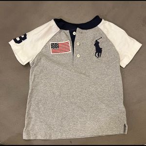 Polo Ralph Lauren 3T Henley - EUC